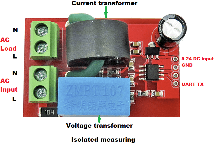 HLW8032. Isolated measuring.