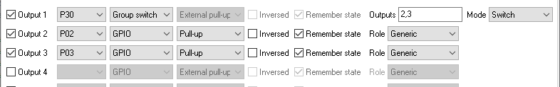 Group switch examples