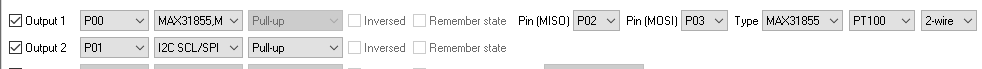 MAX31855 configuration